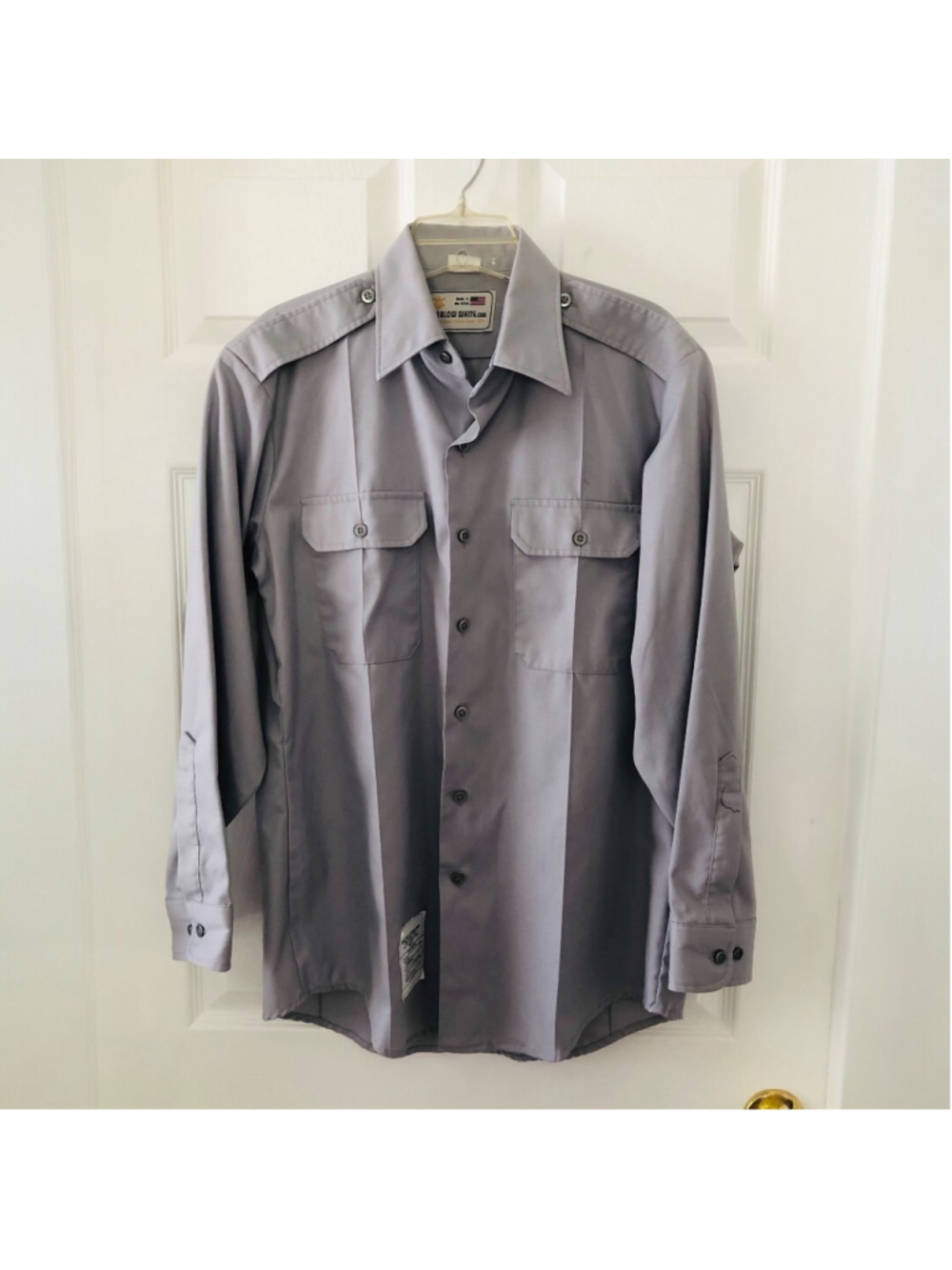 Mens Tapered Body Type 1 Marlow White Military Uniform Shirt. Size 15-15.5/32-33